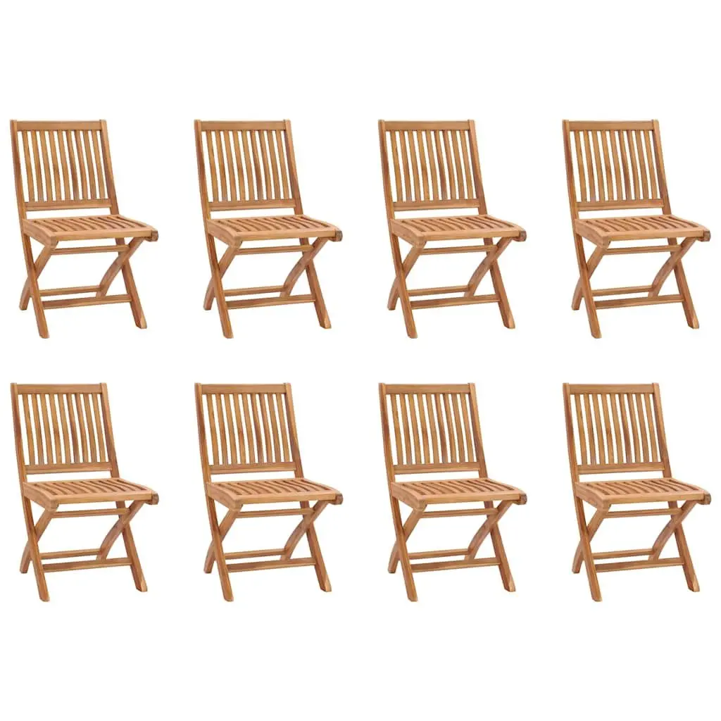 9 Piece Garden Dining Set Outdoor Furniture Teak Hardwood Brown