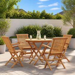 Your 5 Piece Teak Garden Dining Set Awaits!