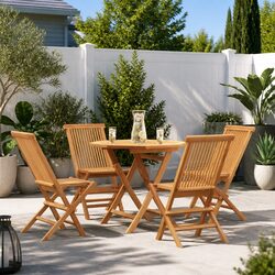 Friendly 5 Piece Garden Dining Set in Teak Wood