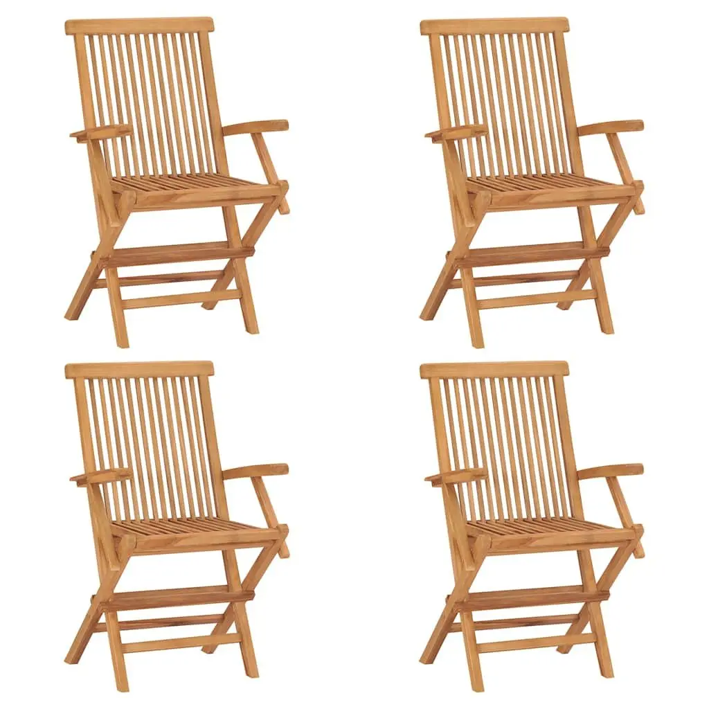 5 Piece Garden Dining Set Outdoor Table Chairs Patio Furniture Wooden Teak