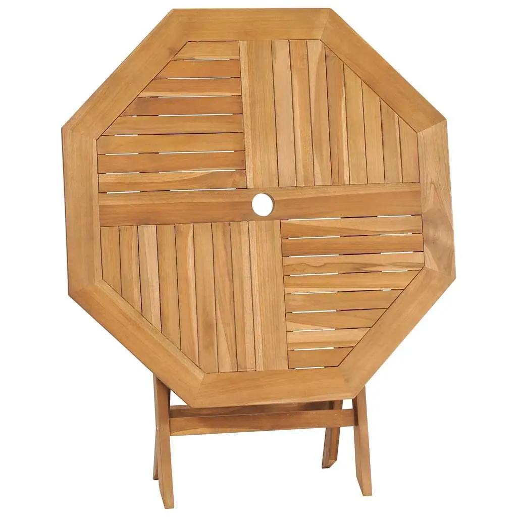 5 Piece Garden Dining Set Outdoor Table Chairs Patio Furniture Wooden Teak