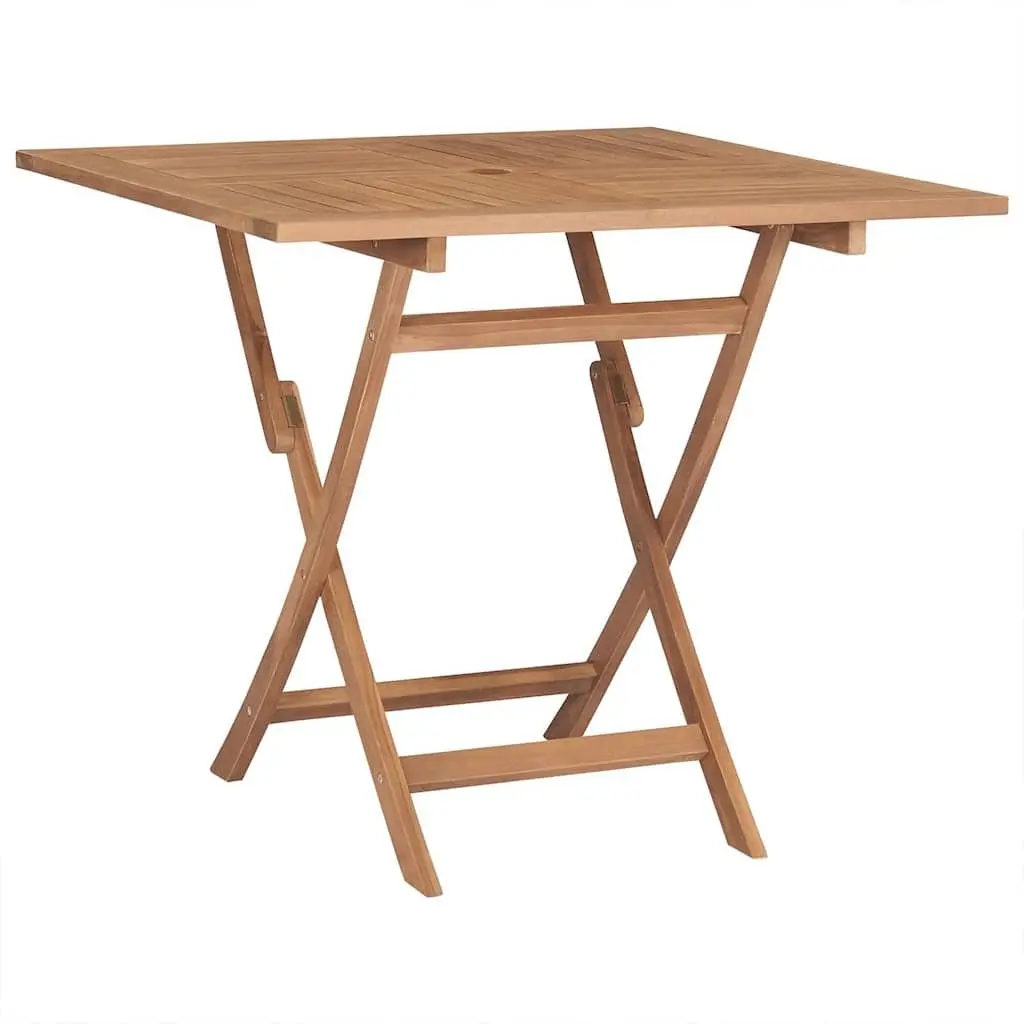 Garden Dining Set Teak Hardwood 5 Piece Foldable Outdoor Furniture