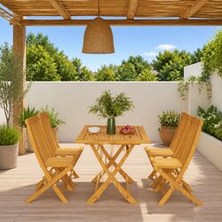 Friendly Teak Wood Garden Dining Set - 5 Pieces