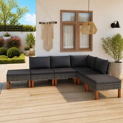 Enjoy Outdoor Relaxation with a 6-Piece Lounge Set