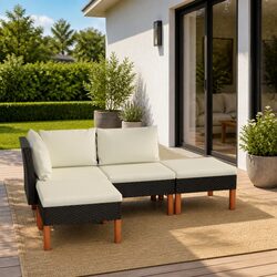 Friendly 4-Piece Garden Lounge Set with Cushions