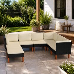 Friendly 8-Piece Garden Lounge Set with Cushions