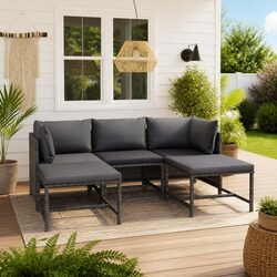 Friendly 5-Piece Modular Lounge Set for Outdoors