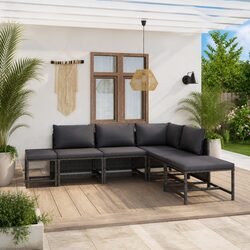 Make Outdoor Relaxation Easy with This 6-Piece Lounge Set