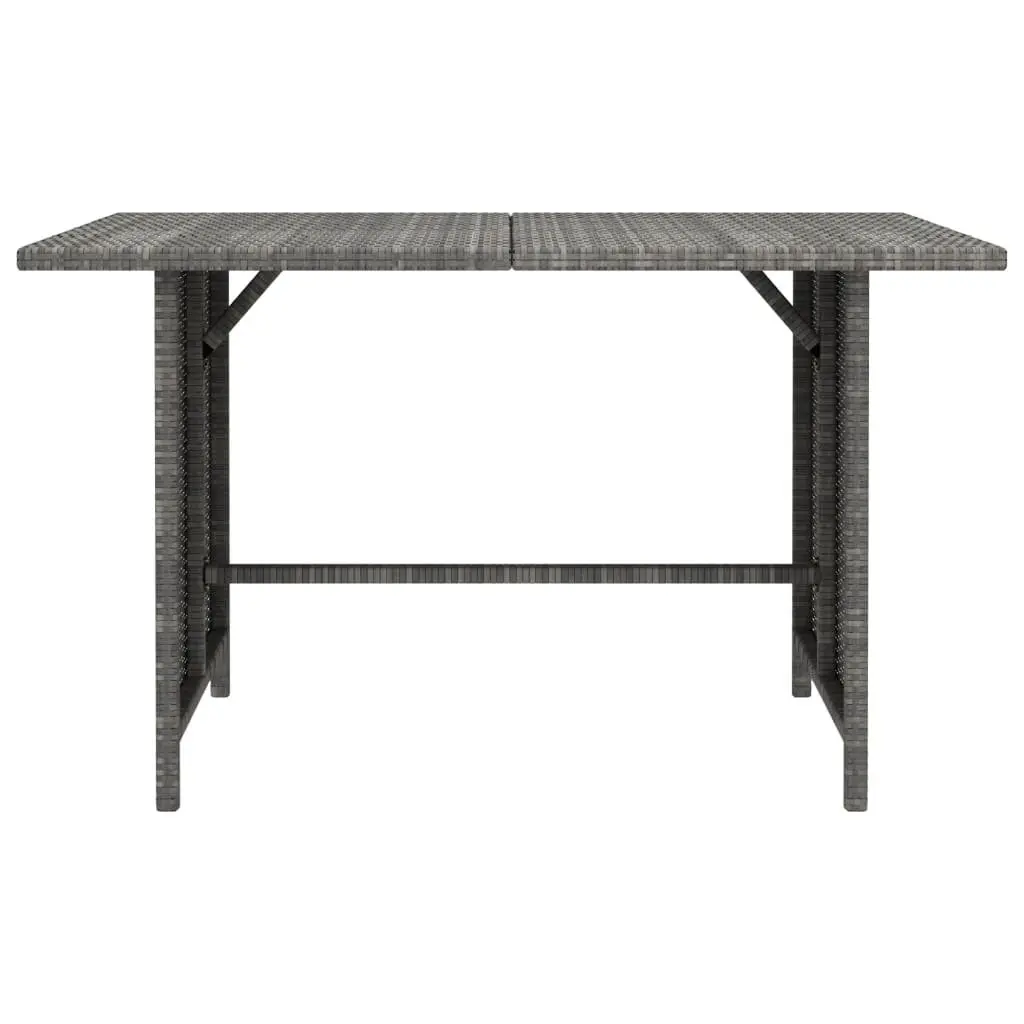 Garden Lounge Set 10 Piece Poly Rattan Outdoor Furniture Grey with Cushions