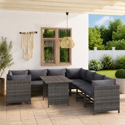 Your Ideal 9 Piece Garden Lounge Set Awaits You