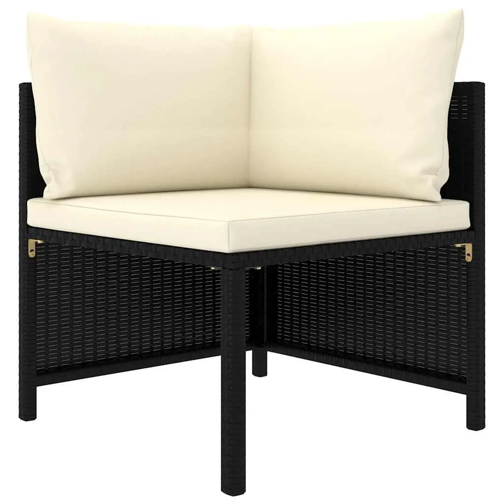 7 Piece Outdoor Garden Lounge Set with Cushions Poly Rattan Modular Furniture