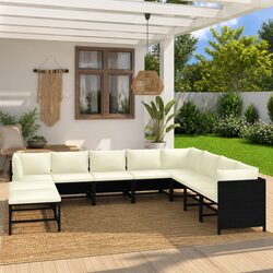 Your Perfect Outdoor Retreat: 9-Piece Garden Lounge Set