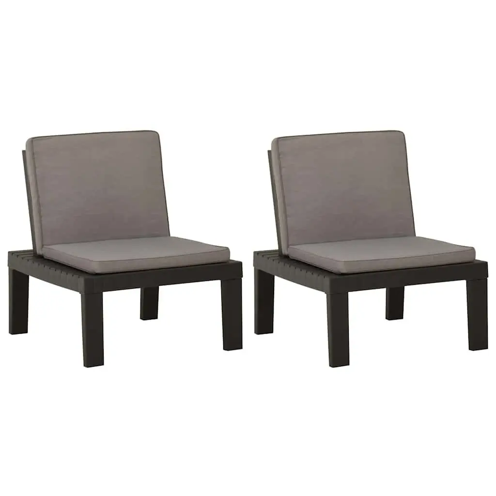 Outdoor Lounge Chairs Set of 2 with Cushions