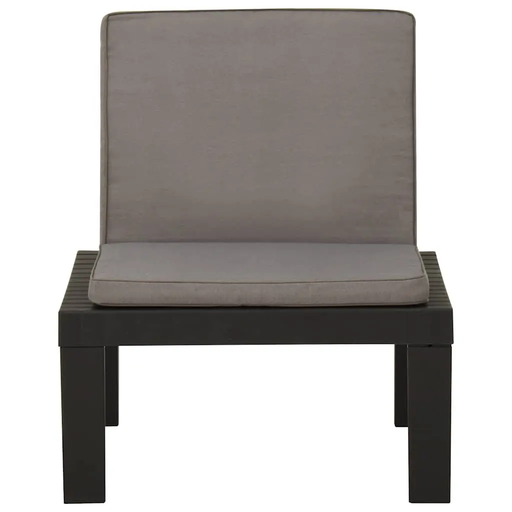 Garden Lounge Set Outdoor Furniture Grey 4 Piece with Cushions