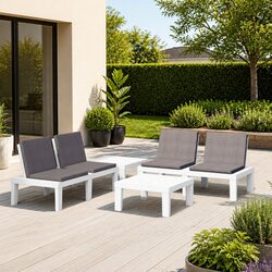 Friendly 4 Piece Lounge Set for Your Outdoor Enjoyment