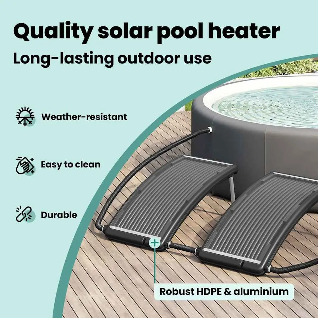 Curved Solar Heating Panels for Above Ground Pools 2 Piece System