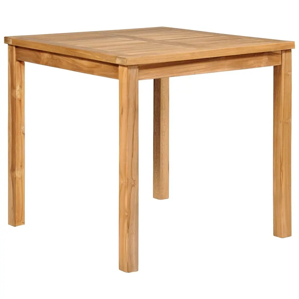 3 Piece Garden Dining Set Solid Teak Wood 80x80 cm Outdoor Furniture Patio Table