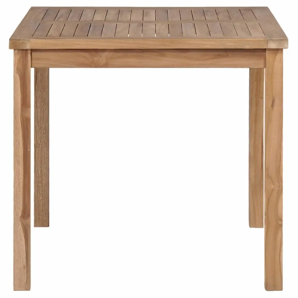 3 Piece Garden Dining Set Solid Teak Wood 80x80 cm Outdoor Furniture Patio Table