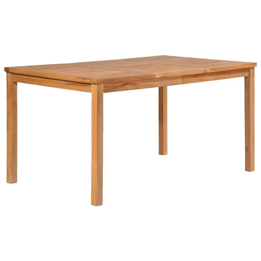 Garden Dining Set 5 Piece Outdoor Furniture Teak Wood Table Chairs Patio