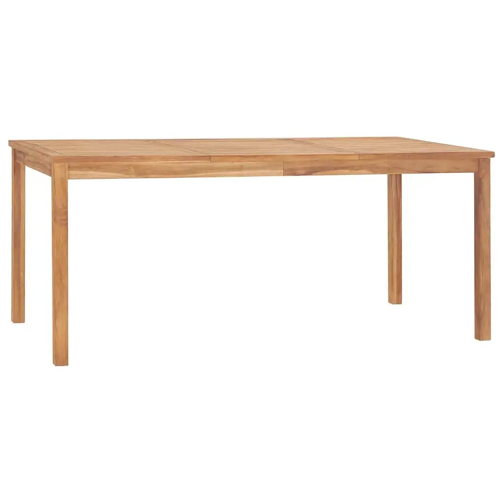 7 Piece Outdoor Furniture Dining Set Teak Wood Table 180x90 cm with Chairs