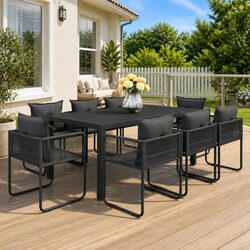 Your Perfect 9-Piece Outdoor Dining Set Awaits
