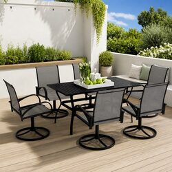 Your New Favorite 7 Piece Outdoor Dining Set Awaits