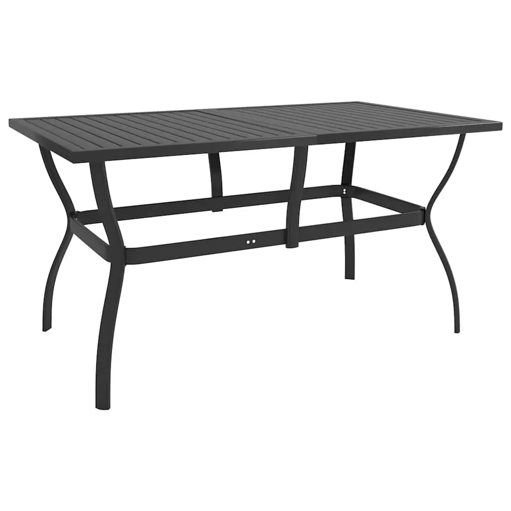 7 Piece Outdoor Garden Dining Set Steel Textilene Chairs Table Patio Furniture