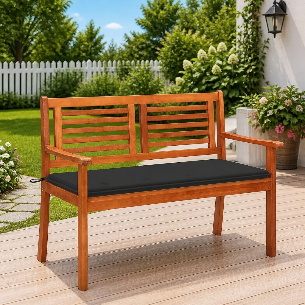 2-Seater Garden Bench with Cushion