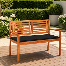 Charming 2-Seater Garden Bench with Cozy Cushion