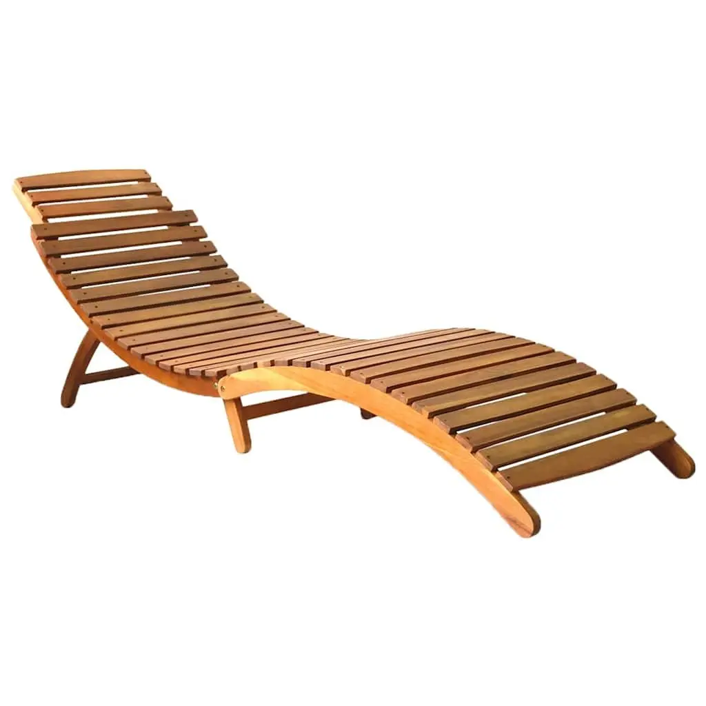 Sun Lounger with Cushion Folding Outdoor Garden Patio Lounge Chair Bed Relaxer