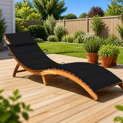 Find Your Relaxation Space with Our Wooden Sun Lounger