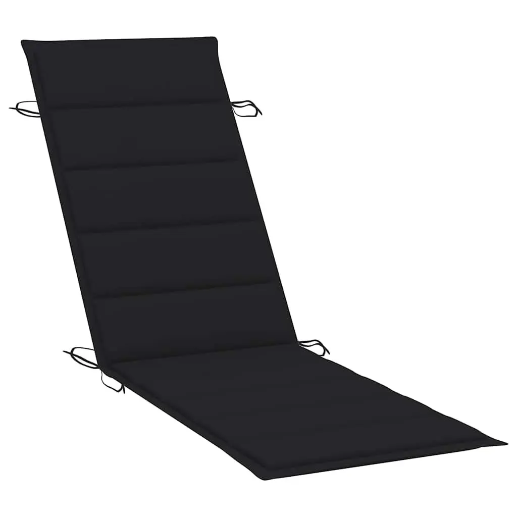 Sun Lounger with Side Table and Cushion Outdoor Garden Patio Relaxation