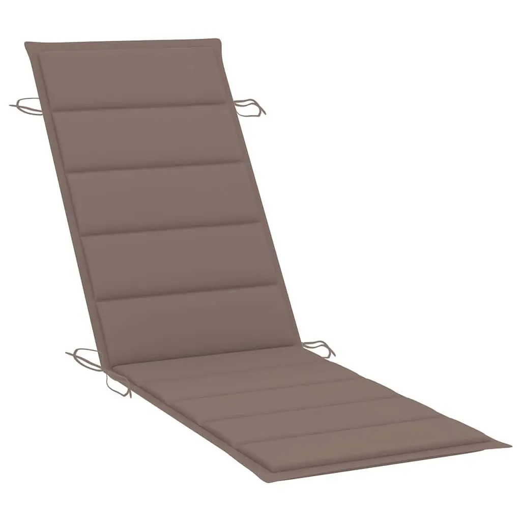 Sun Lounger with Side Table and Cushion Outdoor Garden Patio Relaxation