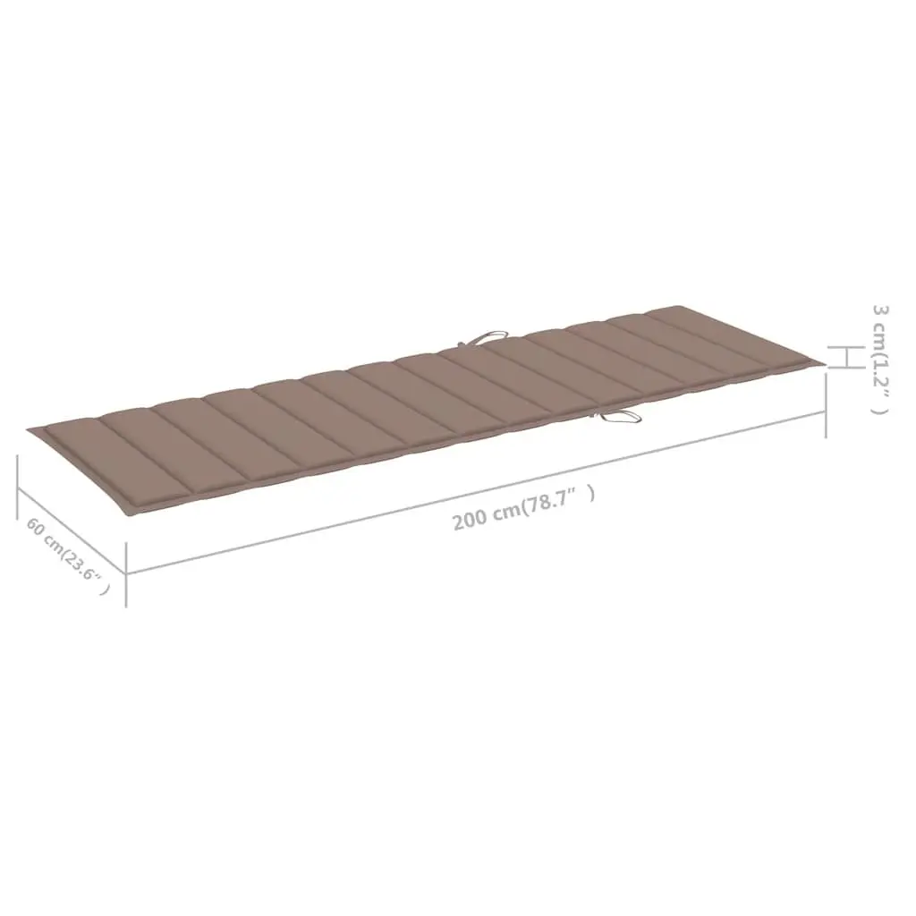 Sun Lounger in Solid Acacia Wood with Table Options