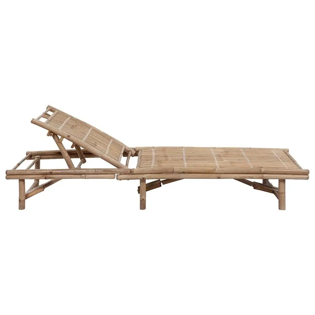 Garden Sun Lounger with Adjustable Backrest