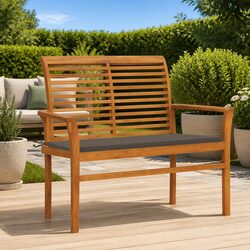 Your Perfect Outdoor Bench: 112cm Teak with Cushion