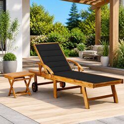 Enjoy Comfort with Our Sun Lounger and Side Table