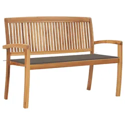 Friendly Teak Garden Bench with Cushion for Your Space