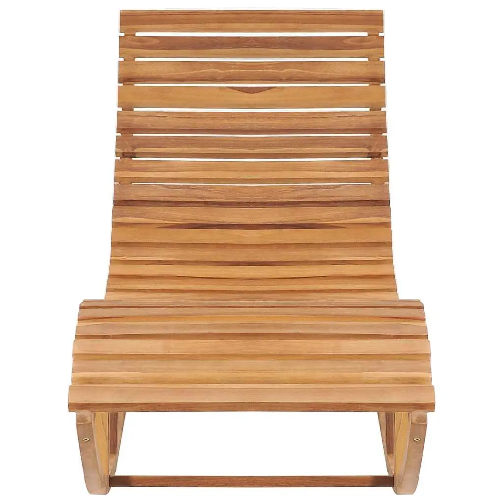 Rocking Sun Lounger with Cushion Outdoor Garden Patio Relaxing Furniture