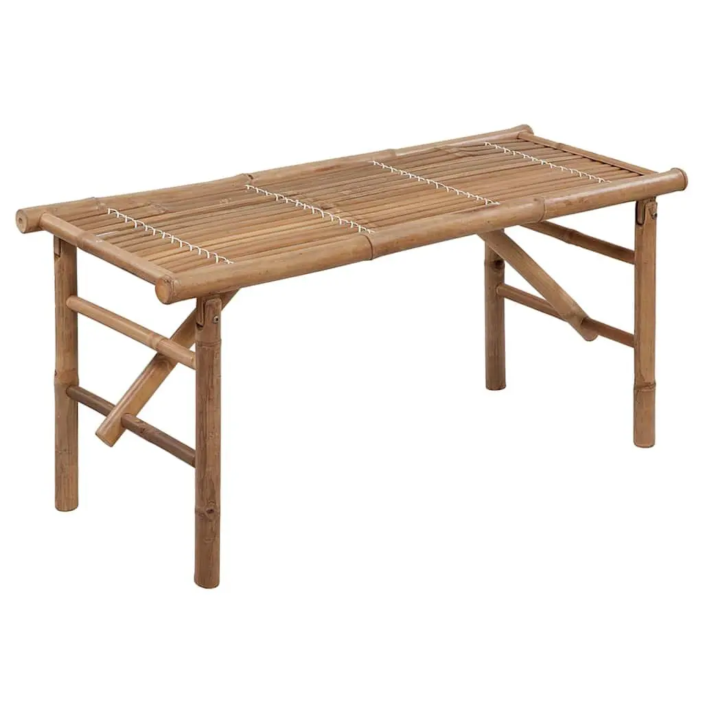 Folding Garden Bench with Cushion