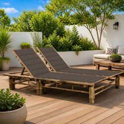 Your Ideal 2-Person Sun Lounger with Adjustable Backrests