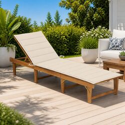 Your Perfect Folding Sun Lounger Awaits with Cushion