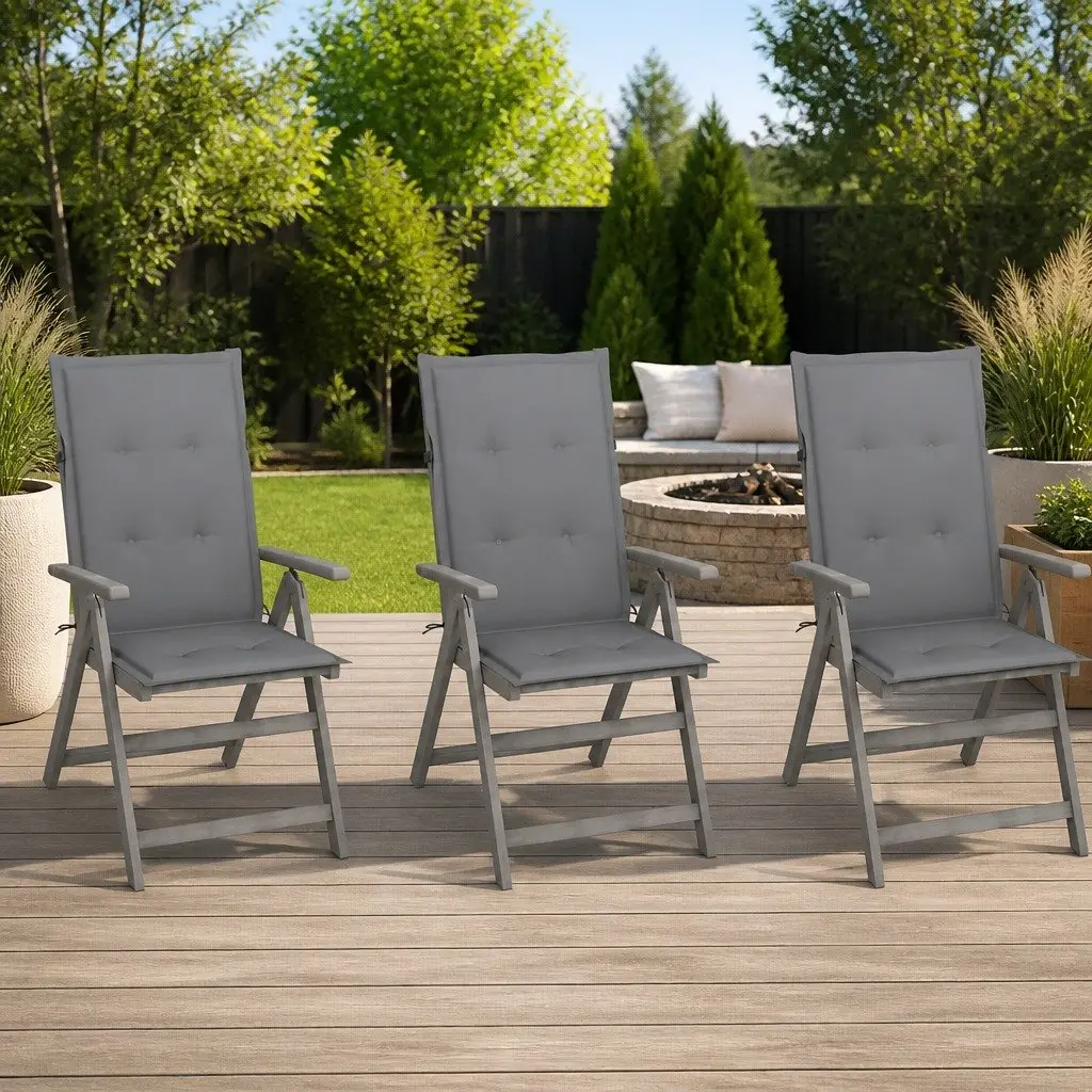 Outdoor Reclining Chair Set