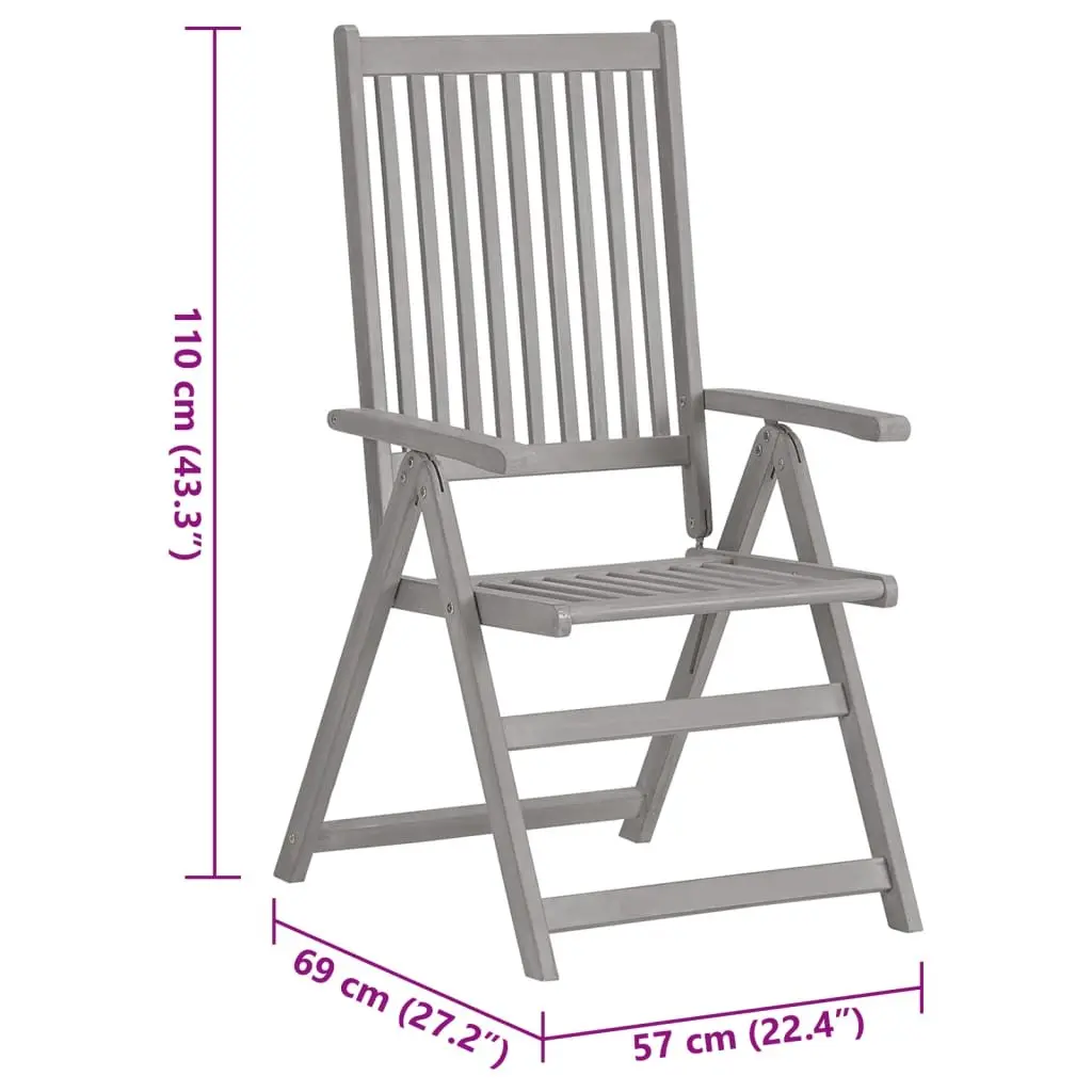 Outdoor Reclining Chair Set