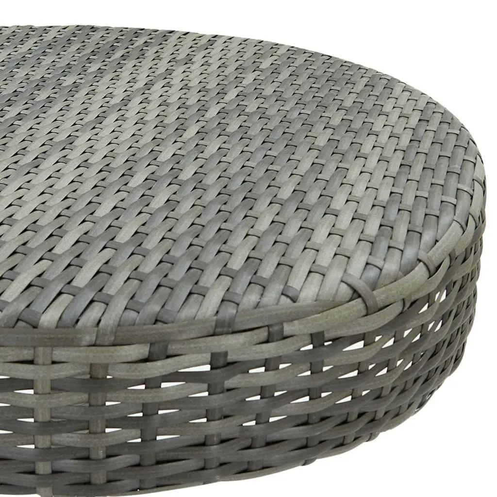 3 Piece Garden Bar Set Poly Rattan Outdoor Bar Table and Stools Grey