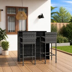 Friendly 3 Piece Garden Bar Set: Perfect for Your Patio
