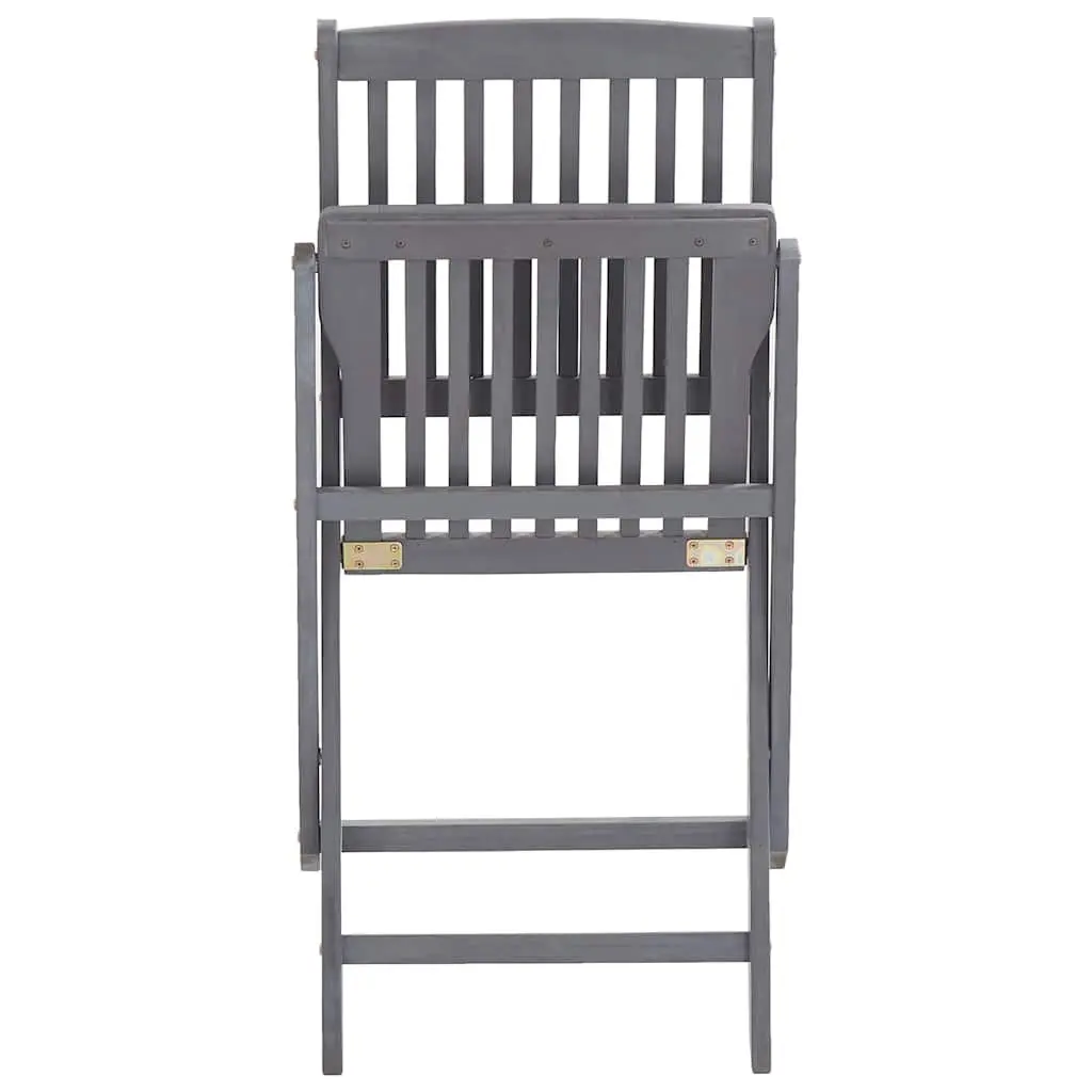 6 Folding Acacia Wood Chairs