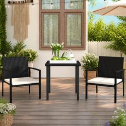Friendly 3 Piece Outdoor Dining Set with Cushions