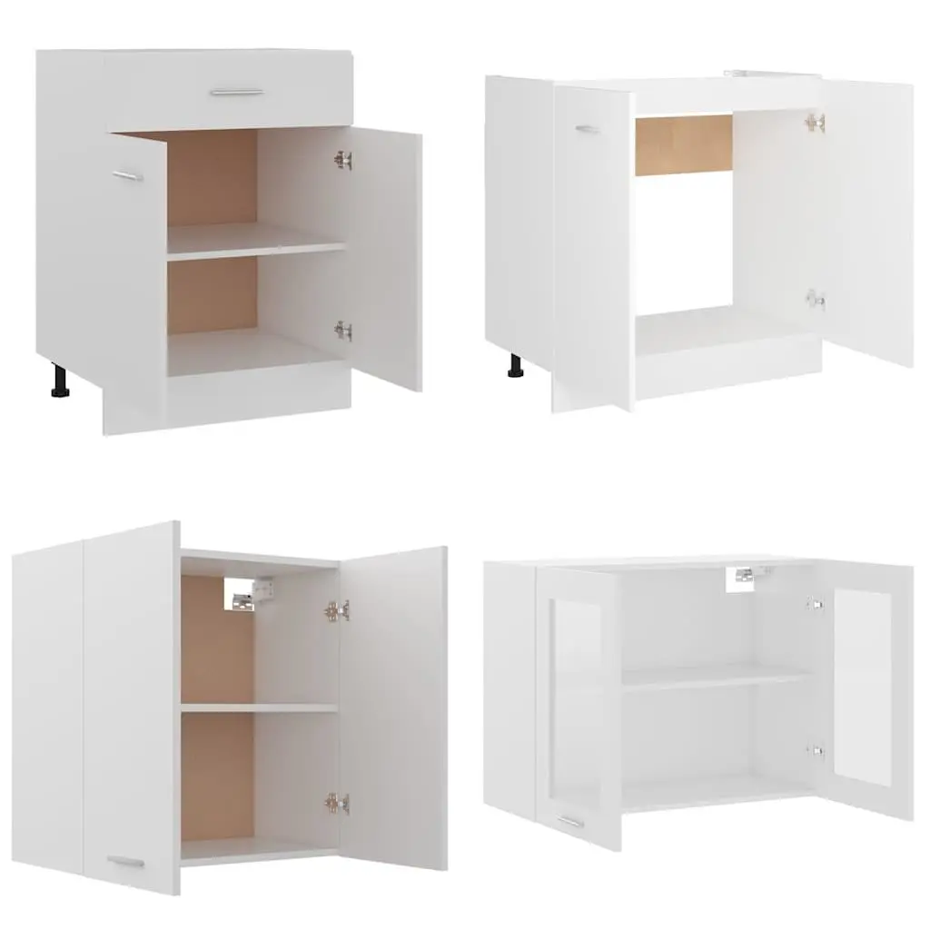 4 Piece Kitchen Cabinet Set