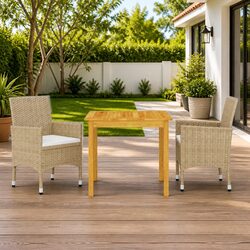 Enjoy Your Outdoor Dining with This 3-Piece Set